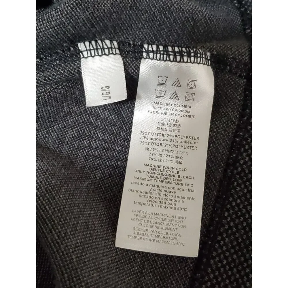Michael Kors Men’s Sweater Charcoal Mel Grey Size L Fall 2024